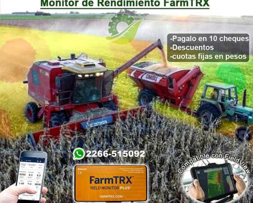Monitor de Rendimiento Farmtrx. Promo Precosecha
