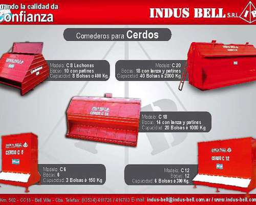 Comederos para Cerdos Indus Bell