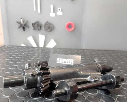 Soporte con Eje para Conjunto Base Tacho Dosificador