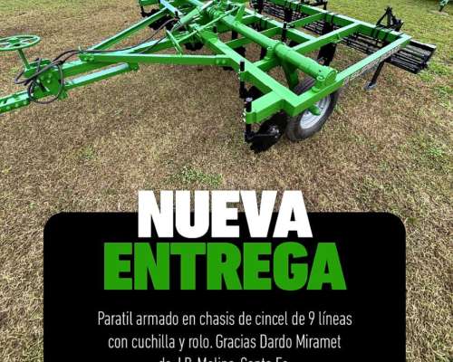 Paratiles Armados en Chasis de Cincel Reacondicionados