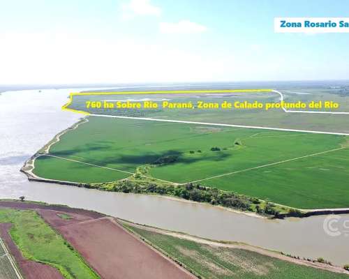 Venta Campo de 659 Ha Sobre Hidrovía el Rio Paraná en Santa