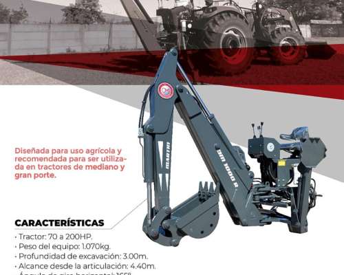 Retroexcavadora OM 1000 R 3 Puntos