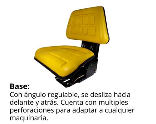 Butaca Asiento para Agro Universal sin Riñonera