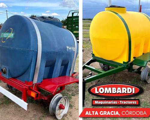 Acoplado Tanque Plástico de Arequito Capacidad 1500 Litros