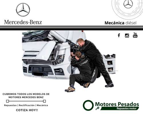 Motor Mercedes Benz 1622 - OM 366la - 220 HP - Reparado