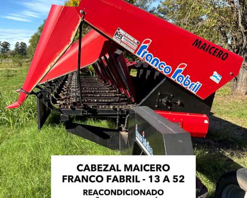 Cabezal Maicero Franco Fabril 13 a 52. Reacondicionado