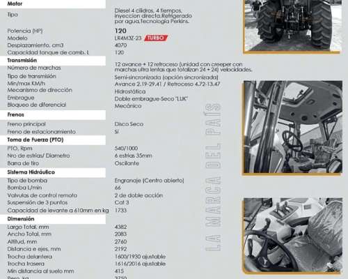 Tractor Zanello 4120 - 125 HP Turbo