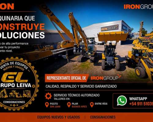 Minicargador Iron Cabina Full con Aire y Calefacción