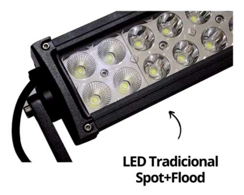 Barra LED 120 W Recta Claro (55 CM) 40 Leds