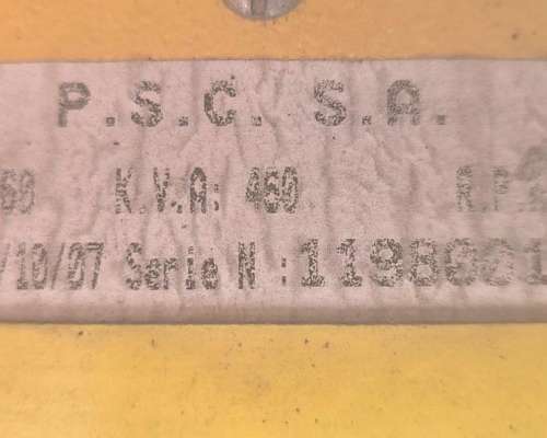 Grupo Electrogeno 460kva Scania