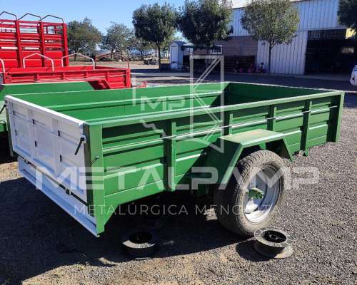 Carro de UN Eje con Barandas