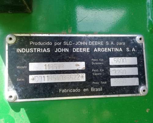 Cosechadora John Deere 1185 Hydro