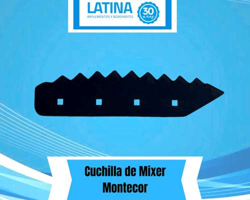 Cuchilla Industrias Montecor/comofra/agromec/ Juarez/delaval