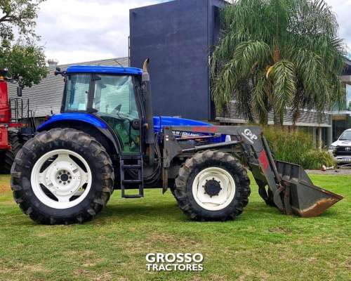 Tractor New Holland T6.140, con Pala Gyp, 2013.