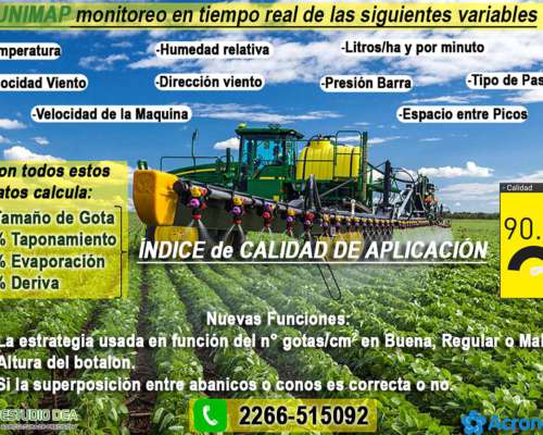 Unimap de Acronex, Control de la Calidad de Aplicación