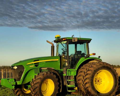 Tractor John Deere 7830, 206 HP, año 2008, 6.350 Hs Motor,