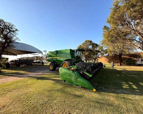 Cosechadora John Deere S770, año 2020, 3.400 Hs Motor, 40