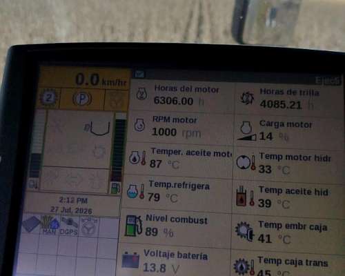 New Holland 5.85 Cemeentada. M6300hs. R 4100 Hs de Productor