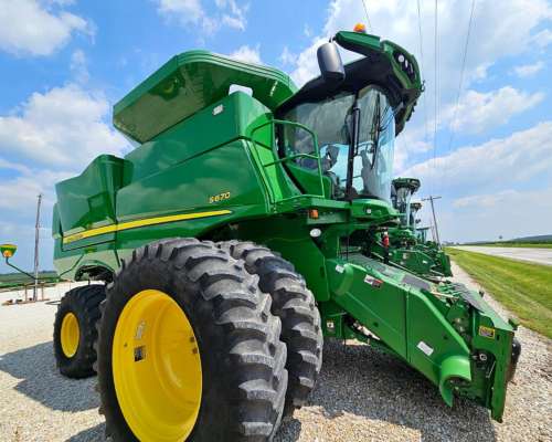 Cosechadora John Deere S670, Mod 2014 , Seminuevas
