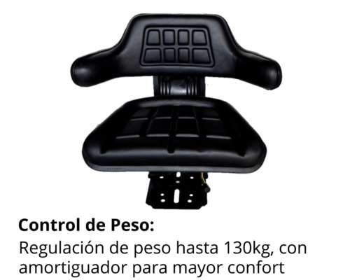 Asiento Butaca Universal con Riñonera para Maquinaria