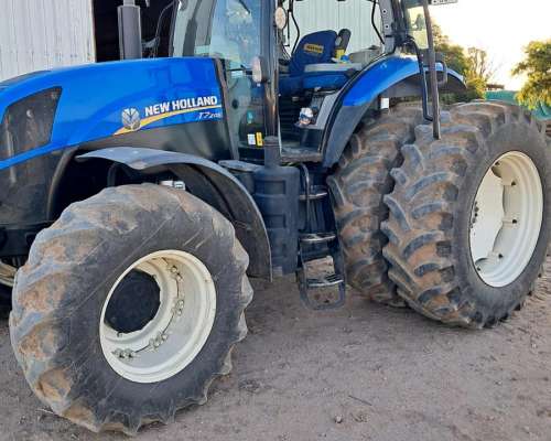Tractor NH T7.205 Dual, 2017, 6400 HS, Caja Semipowershift.