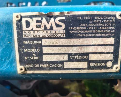 Acondicionador de Suelos Dems Serie II de 6 Mts