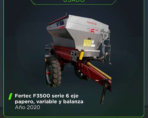 Fertec 3500 Serie 6 Variable y Eje Papero