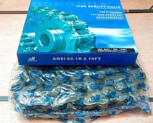 Cadena a Rodillos ASA 80 Simple Marca Donghua
