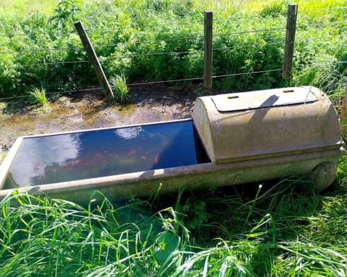 Bebederos con Flotante de Hormigon Completo 2 Unidades