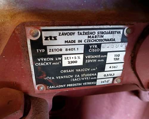 Motor Zetor 8401.1 para Tractor Zetor 8111, 8145, 8211, 824