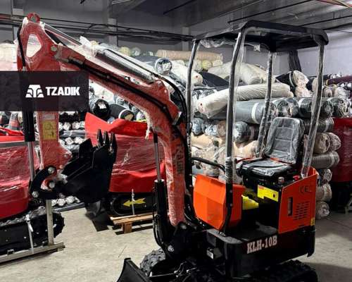 Excavadora Compacta con Orugas de Goma de 1t