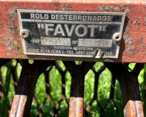Rolo Desterronador de Arrastre con Transporte Favot 6.5 Mts