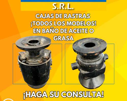 Caja de Rastras en Todos los Modelos, con Baño de Aceite