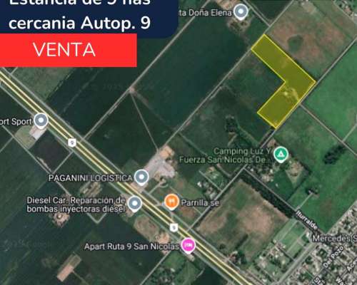 Campo de 9 Hectáreas en San Nicolás