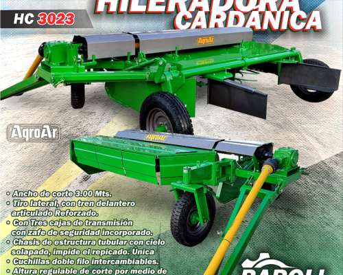 Desmalezadora Hileradora Cardánica HC 3023 Agroar