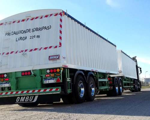 Bitren Semirremolque 2 Ejes Tipo Tolva Cerealera 60 TN. Ombu