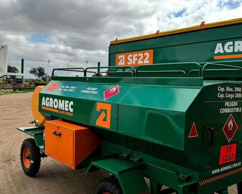 Acoplado Tanque 3000 Litros Combinado Homologado Agromec