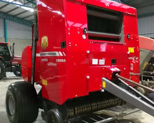 Rotoenfardadora MF 2946 Hesston con Kit de Malla