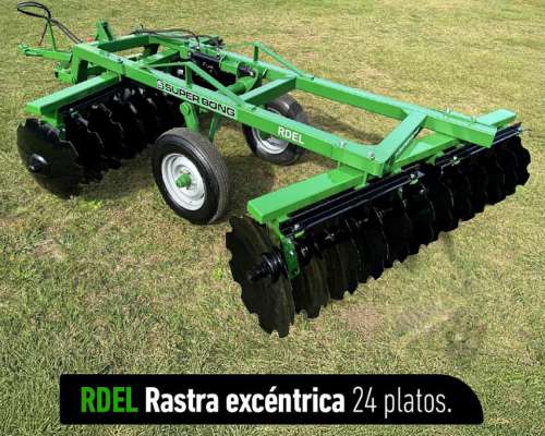Rastra Excéntrica Super Bong Rdel de 24 Platos 70 KGS