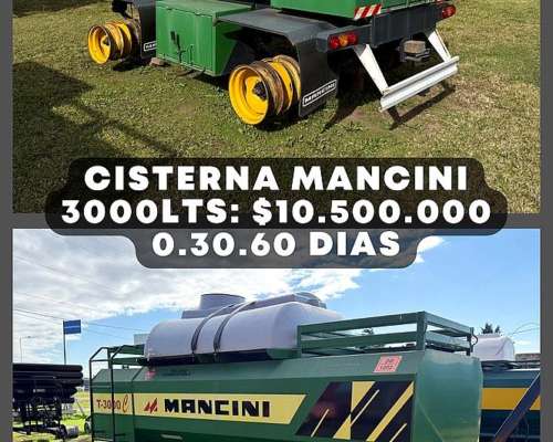 Acoplado Tanque Combinado Mancini Capacidad 3000 Litros