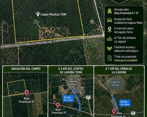 Campo de 150 Hectareas