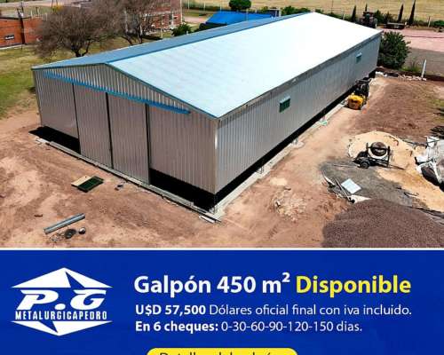 Galpón 15x30 MT. ( 450 M2 )