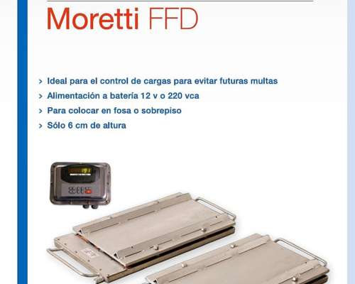 Bascula por Eje. Moretti, Como Nuevo