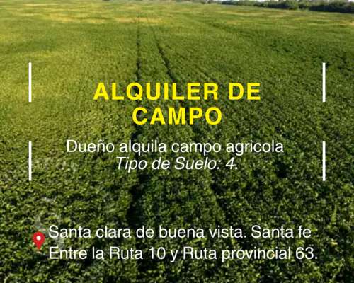 Alquilo Campo Aptitud Agricola.