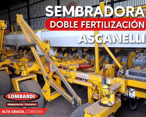Ascanelli 16 a 52 Doble Fertilización Cheques + Canje Usados