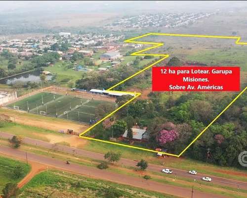 Se Vende Chacra de 12ha para Loteo en Venta en Garupá, Mnes