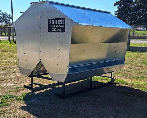 Comedero Autoconsumo CC-24 con Bandejas de Acero Inoxidable