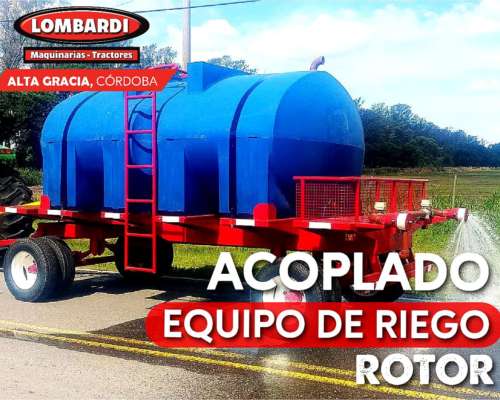Acoplado Tanque 8000lts con Equipo de Riego