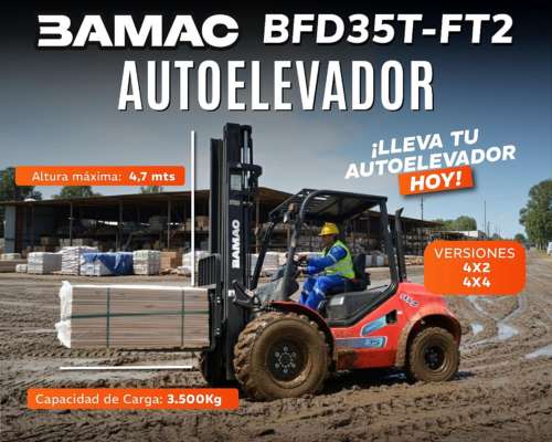 Autoelevadores Bamac - Nuevos 2026 - Diesel / VS. Opciones