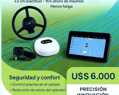 Piloto Automático + RTK Radio (sin Pago de Señal)